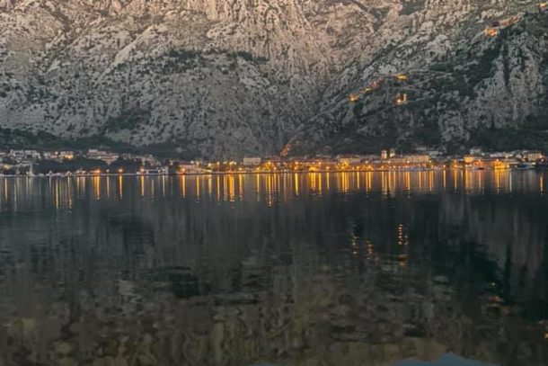 View of the beautiful city of Budva in Montenegro