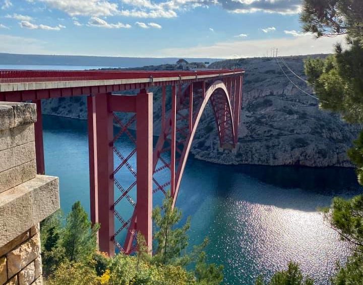 Maslenica Bridge in Croatia