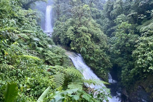 the La Paz Waterfall in Costa Rica