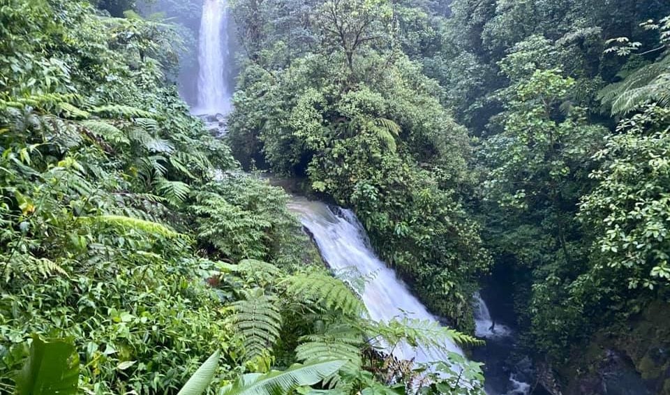the La Paz Waterfall in Costa Rica