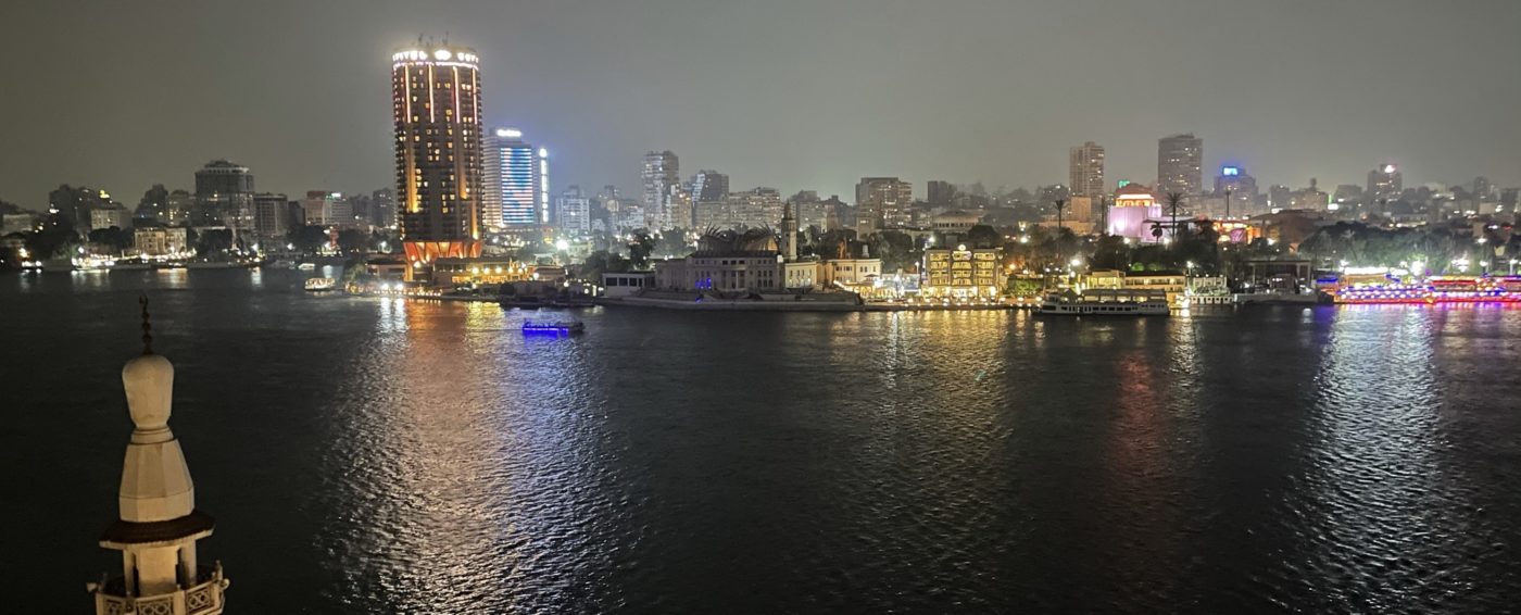 Beautiful view from the dinner cruise of the Nile River