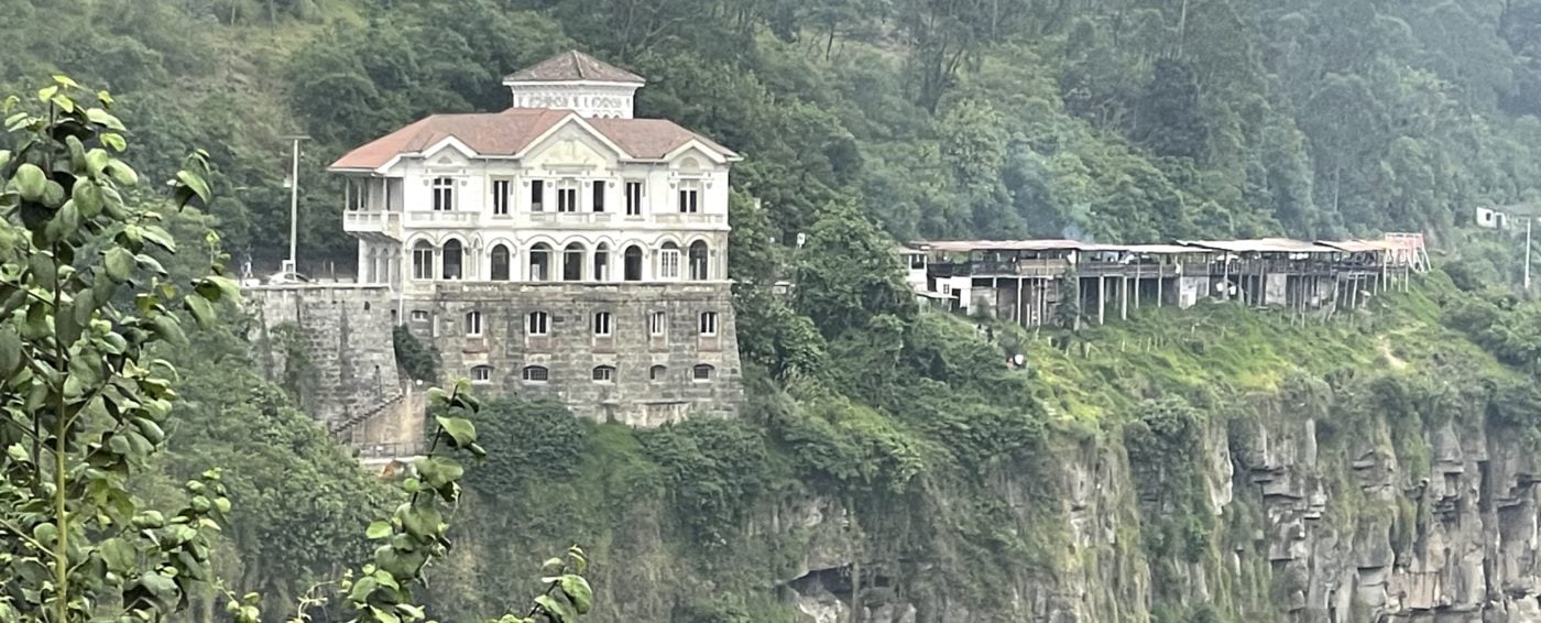 Tequendama Falls Museum by cliffside in Columbia