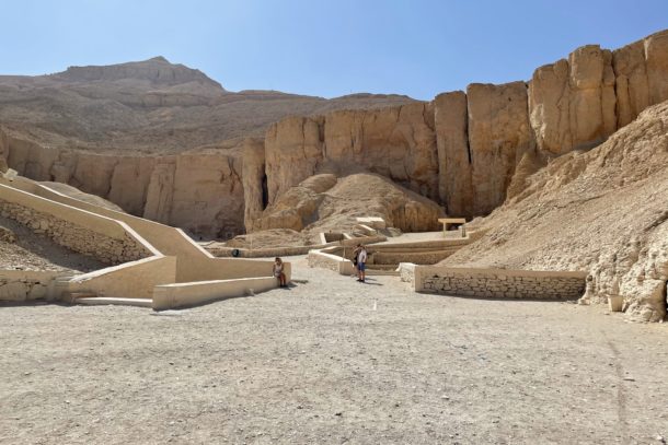 Incredible view of the tombs in the Valley of the Kings