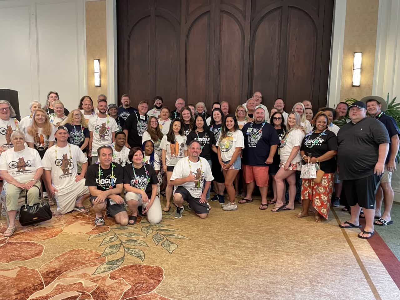 Mark Jacoby and our 60 winners of a 6-day adventure in Honolulu, Hawaii