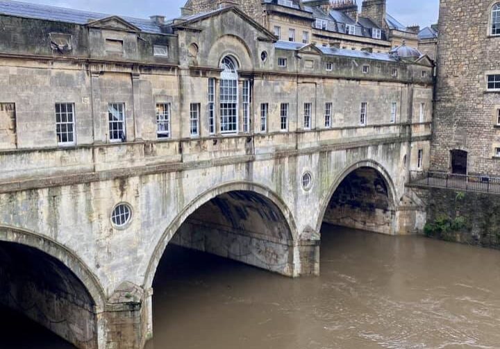 River Avon, Bath, Somerset, England, United Kingdom River Avon running through the city of Bath, England, United Kingdom