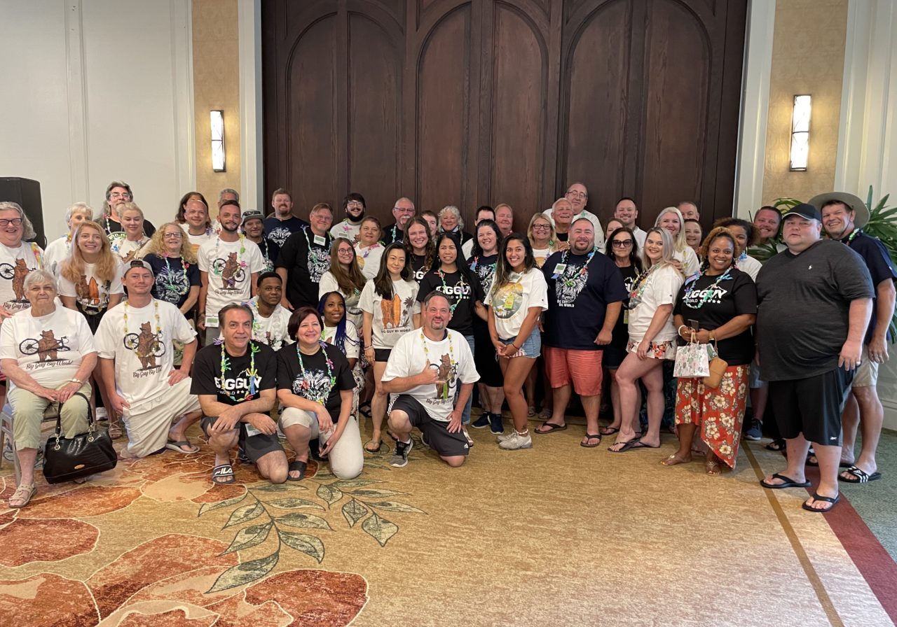 Mark Jacoby and our 60 winners of a 6-day adventure in Honolulu, Hawaii