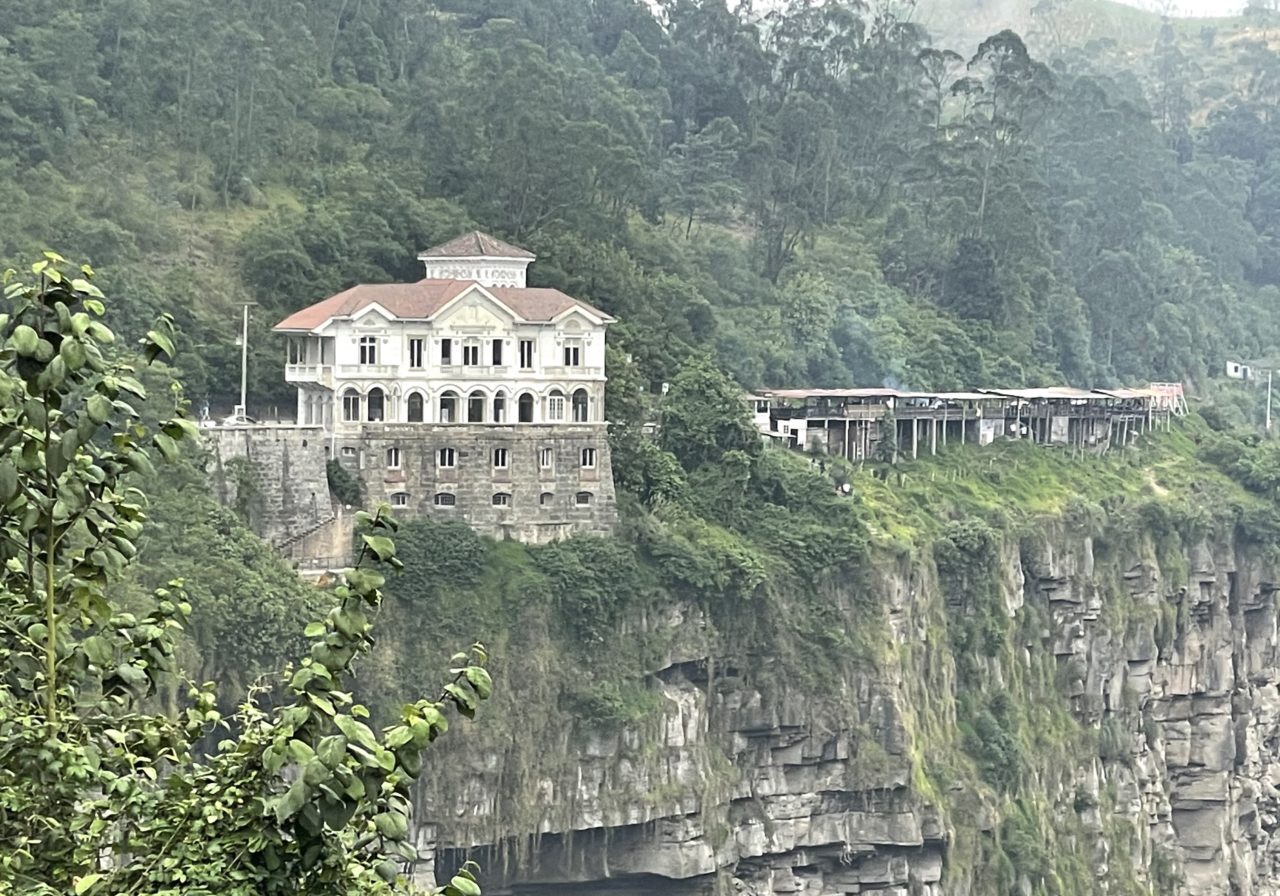 Tequendama Falls Museum by cliffside in Columbia