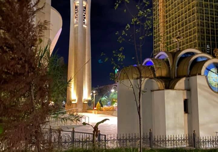 Beautiful cathedral in Tirana, Albania